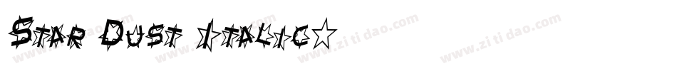 Star Dust Italic字体转换